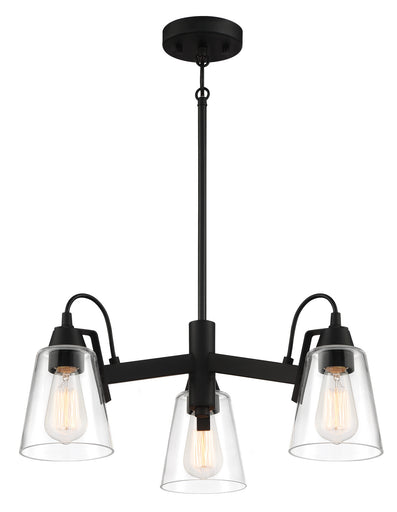 Beckonridge Three Light Chandelier Coal