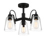 Minka-Lavery - 3997-66A - Three Light Semi Flush Mount - Beckonridge - Coal