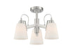 Minka-Lavery - 3997-84 - Three Light Semi Flush Mount - Beckonridge - Brushed Nickel