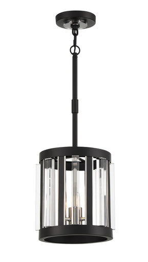 Majestic Splendor Three Light Pendant Sand Coal And Polished Nickel