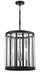 Minka-Lavery - 5497-729 - Four Light Pendant - Majestic Splendor - Sand Coal And Polished Nickel