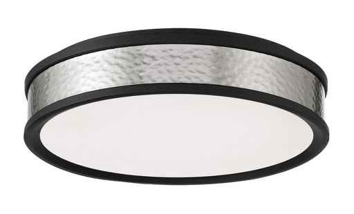 LED Flush Mount Coal With Brushed Nickel