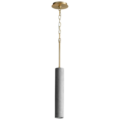 Totem LED Pendant Dark Gray|Aged Brass