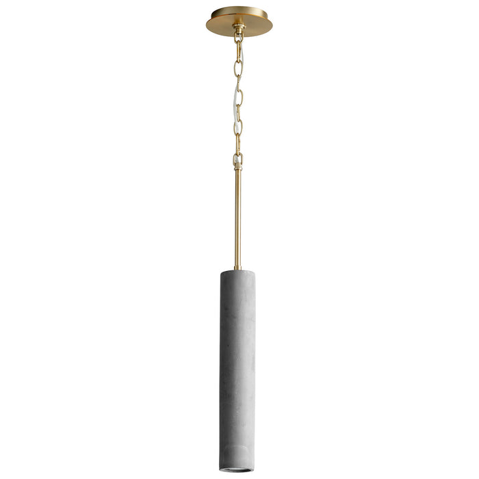 Quorum - 3-614-1540 - LED Pendant - Totem - Dark Gray|Aged Brass