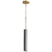 Quorum - 3-614-1540 - LED Pendant - Totem - Dark Gray|Aged Brass