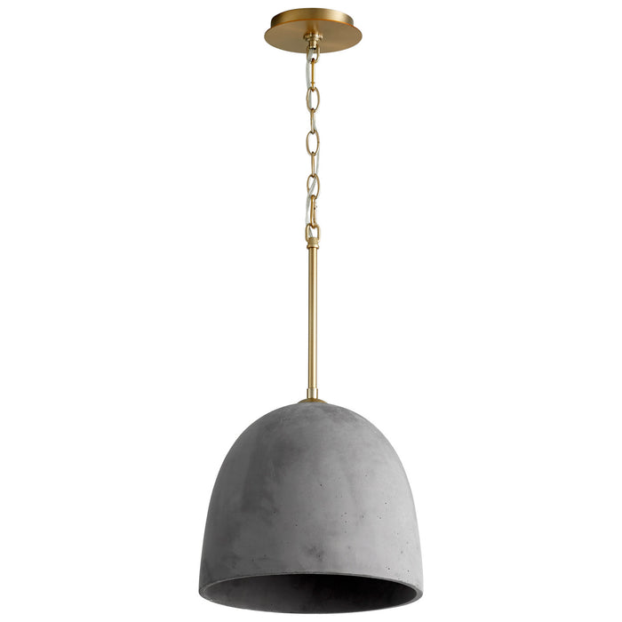 Quorum - 3-641-1540 - LED Pendant - Dune - Aged Brass|Dark Gray