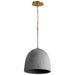 Quorum - 3-641-1540 - LED Pendant - Dune - Aged Brass|Dark Gray