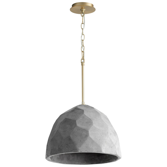 Quorum - 3-663-1540 - LED Pendant - Maria - Dark Gray|Aged Brass