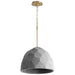 Quorum - 3-663-1540 - LED Pendant - Maria - Dark Gray|Aged Brass