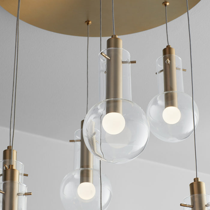 Quorum - 3-674-40 - LED Pendant - Primo - Aged Brass
