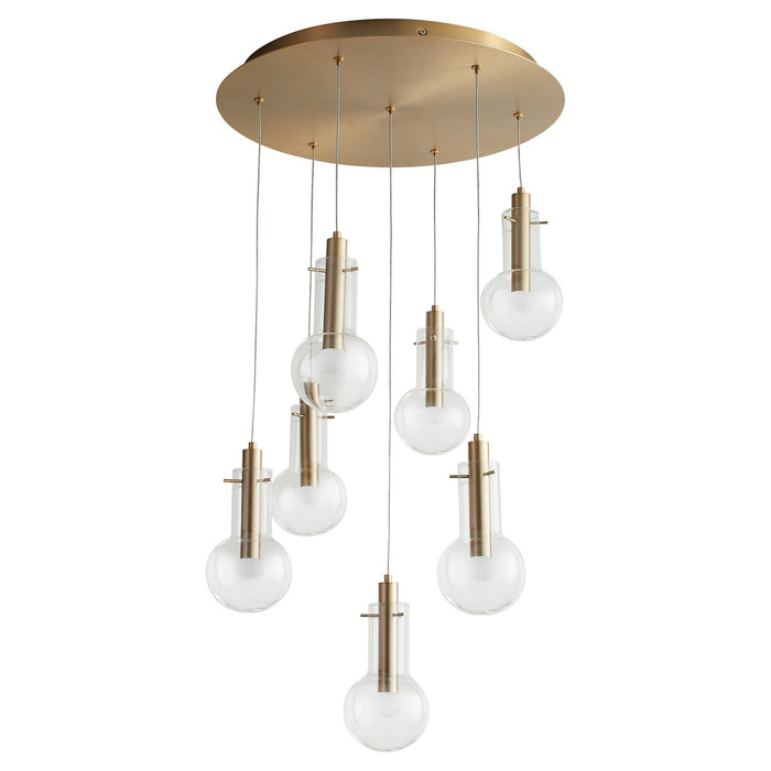 Quorum - 3-674-40 - LED Pendant - Primo - Aged Brass