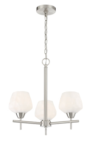 Camrin Three Light Chandelier Brushed Nickel