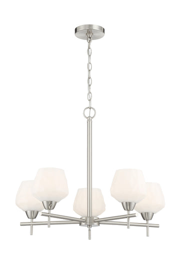 Camrin Five Light Chandelier Brushed Nickel
