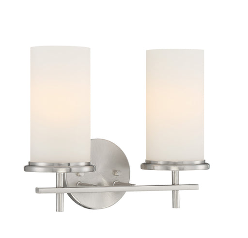 Haisley Two Light Bath Bar Brushed Nickel