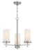 Minka-Lavery - 4096-84 - Three Light Chandelier - Haisley - Brushed Nickel