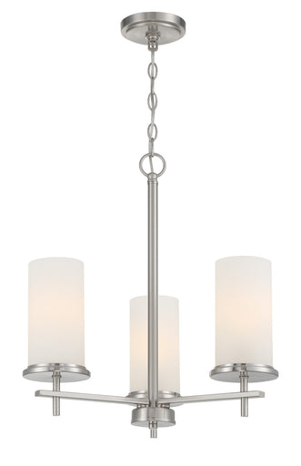 Haisley Three Light Chandelier Brushed Nickel