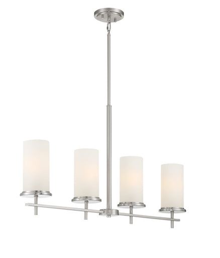 Haisley Four Light Island Pendant Brushed Nickel