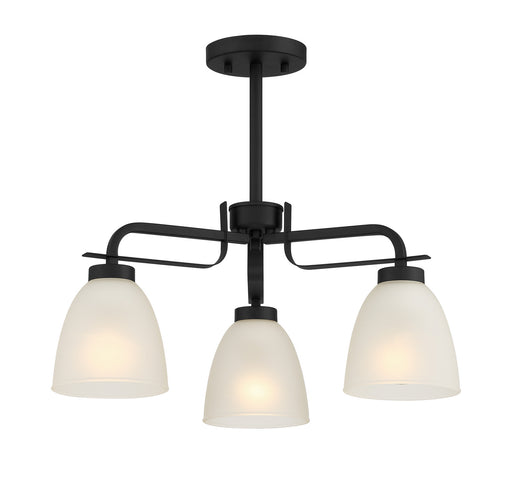 Kaitlen Three Light Semi Flush / Chandelier Coal