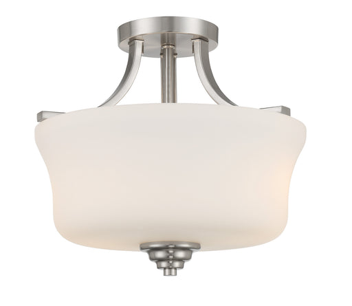 Shyloh Two Light Semi Flush Mount Brushed Nickel