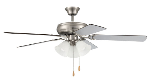 Craftmade - DCF52BNK5C3W - 52 Inch Ceiling Fan - Decorator's Choice 3 Light Kit - Brushed Polished Nickel