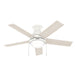 Hunter - 51448 - 44 InchesCeiling Fan - Aren - Fresh White