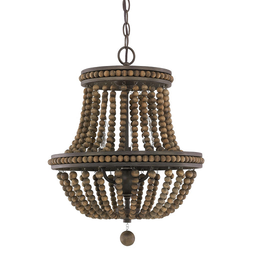 Handley Three Light Chandelier Tobacco
