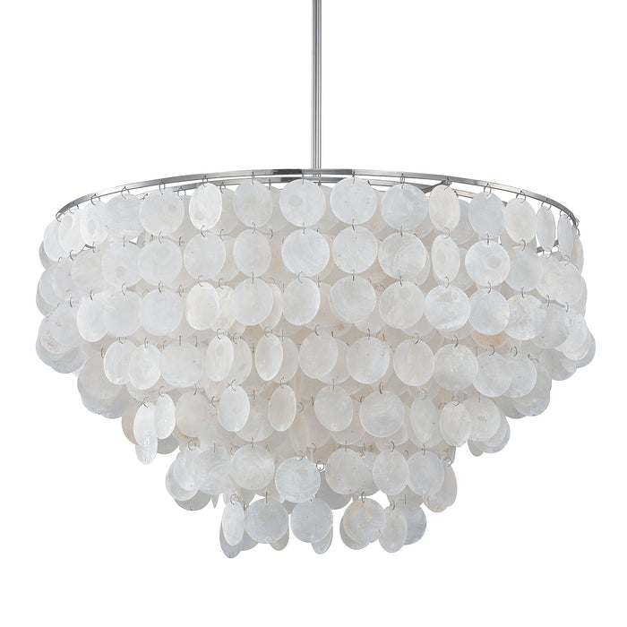 Capital Lighting - 9A175A - Six Light Pendant - Shelby - Polished Nickel