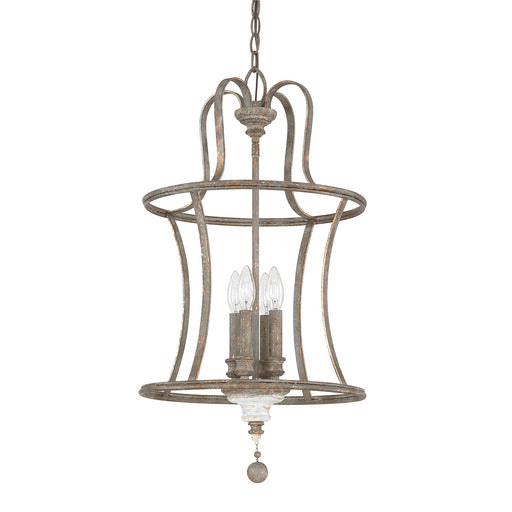 Zoe Four Light Pendant French Antique