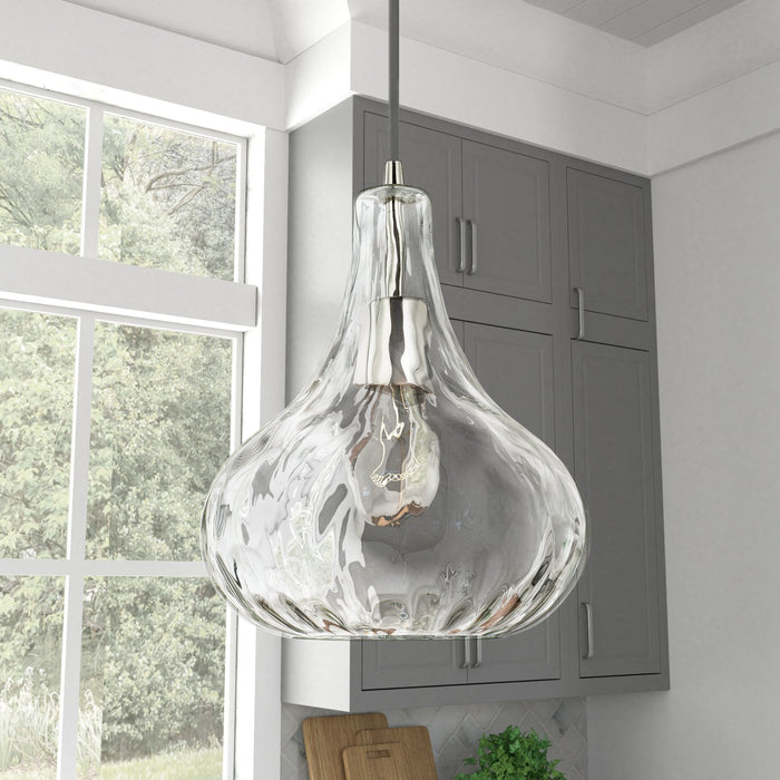 Capital Lighting - 9B239A - One Light Pendant - River - Polished Nickel