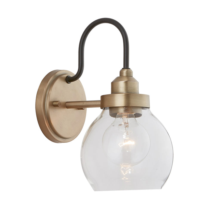 Capital Lighting - 9D320A - One Light Wall Sconce - Daphne - Aged Brass and Black
