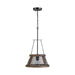 Capital Lighting - 9D322A - One Light Pendant - Lagmore - Zinc and Wood