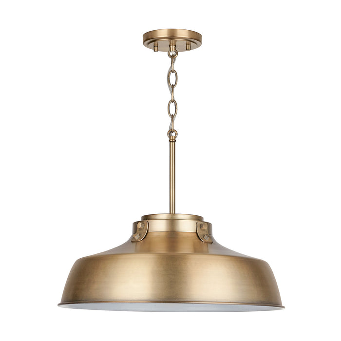 Capital Lighting - 9D328A - One Light Pendant - Oakwood - Aged Brass