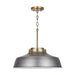 Capital Lighting - 9D329A - One Light Pendant - Oakwood - Antique Nickel