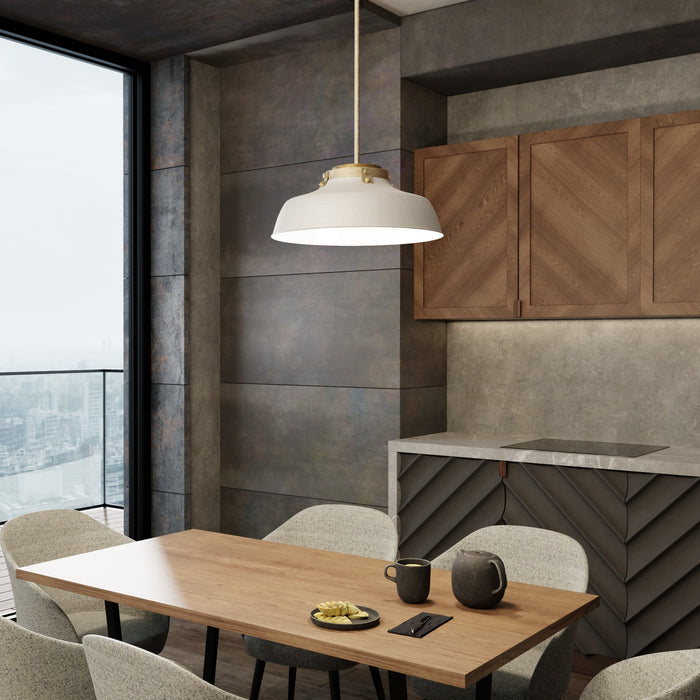 Capital Lighting - 9D330A - One Light Pendant - Oakwood - Warm White