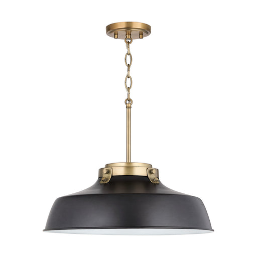 Oakwood One Light Pendant Matte Black