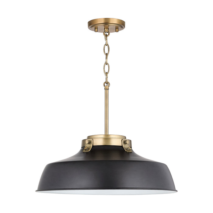 Capital Lighting - 9D331A - One Light Pendant - Oakwood - Matte Black