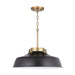 Capital Lighting - 9D331A - One Light Pendant - Oakwood - Matte Black