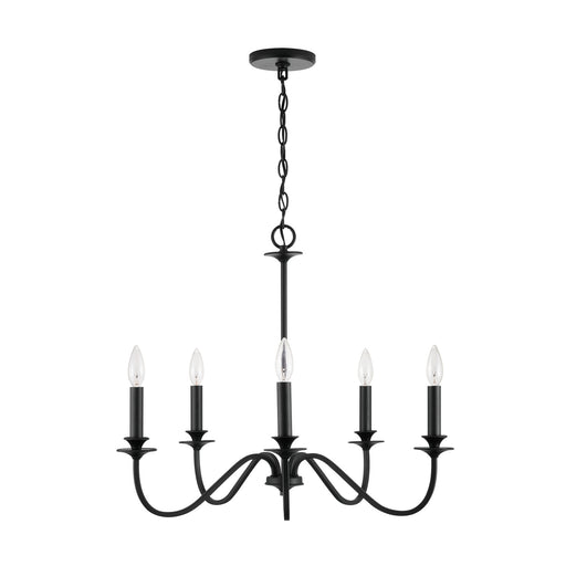 Weston Five Light Chandelier Matte Black