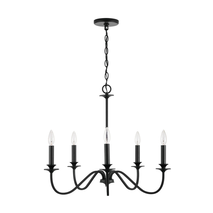 Capital Lighting - 9F375A - Five Light Chandelier - Weston - Matte Black