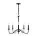 Capital Lighting - 9F375A - Five Light Chandelier - Weston - Matte Black