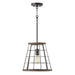 Capital Lighting - AA1001ZW - One Light Pendant - Bracken - Zinc and Wood