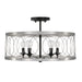 Capital Lighting - AA1002BT - Four Light Semi-Flush Mount - Madeline - Black Tie
