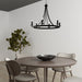 Capital Lighting - AA1005BI - Six Light Chandelier - Tempe - Black Iron