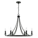 Capital Lighting - AA1005BI - Six Light Chandelier - Tempe - Black Iron