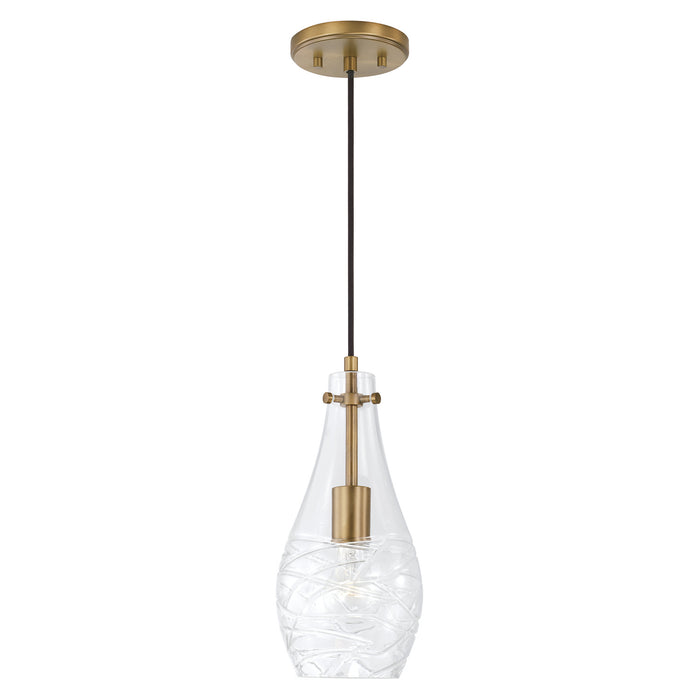 Capital Lighting - AA1006AD - One Light Pendant - Kier - Aged Brass