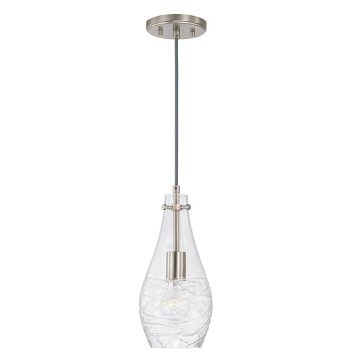 Kier One Light Pendant Brushed Nickel