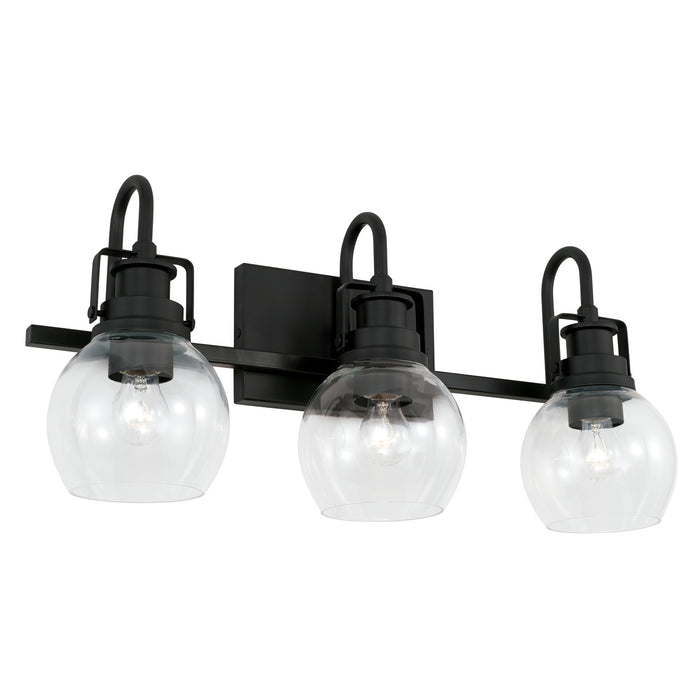 Capital Lighting - AA1007MB - Three Light Vanity - Buxton - Matte Black