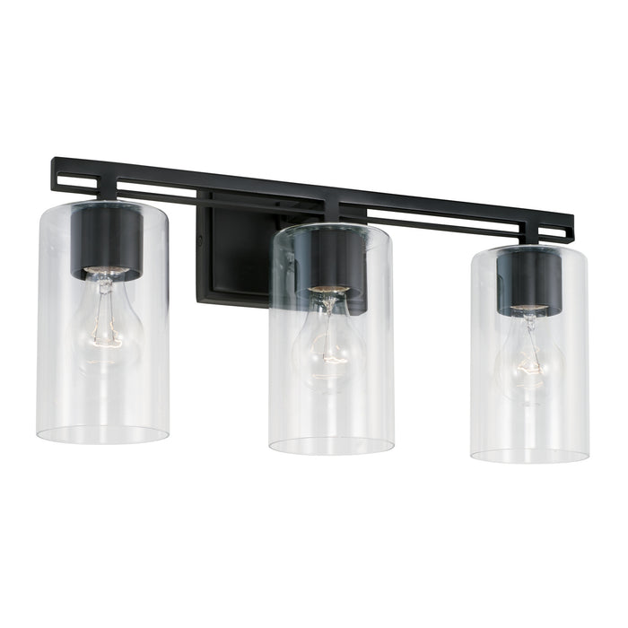 Capital Lighting - AA1008MB - Three Light Vanity - Shelton - Matte Black