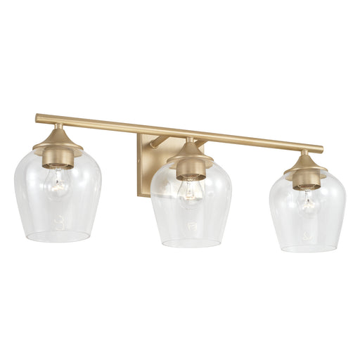 Reece Three Light Vanity Soft Gold