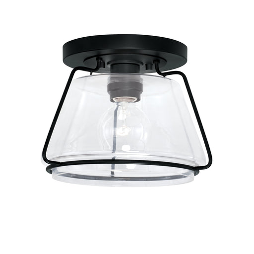 McLane One Light Flush Mount Matte Black